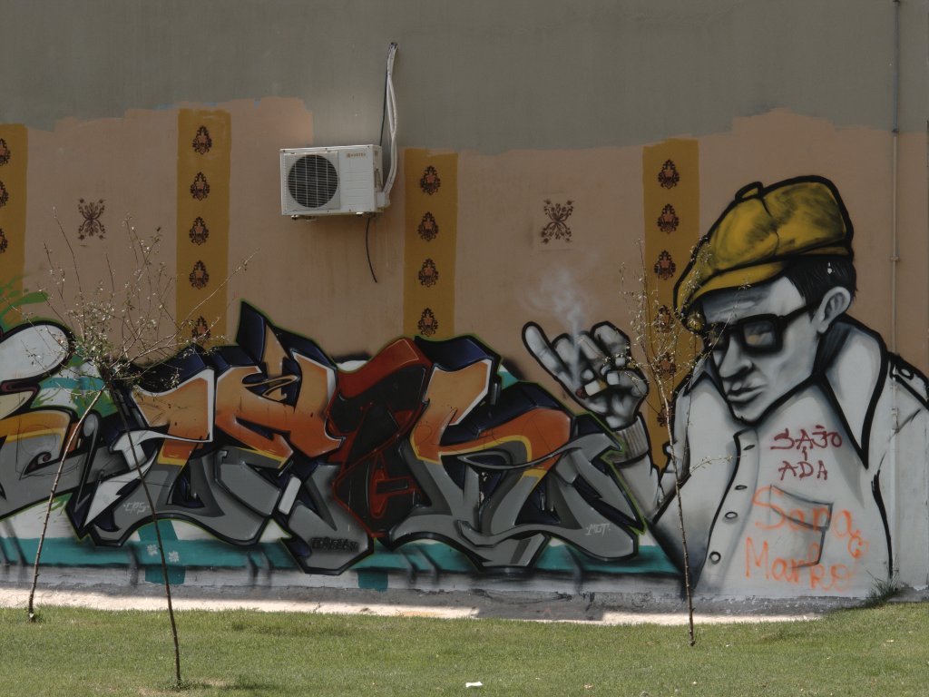 Graffiti in der Belgrader Innenstadt