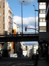 Das Besondere an Coruña: Selbst mitten in der Stadt eröffnet sich der Blick oft bis zum Horizont