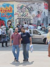 ACAB am Tahrir - eine Art Agitprop - erfreut sich als Fotomotiv großer Beliebtheit