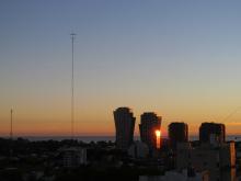 Sonnenaufgang am Rio de la Plata
