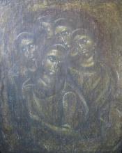 Gebet (Prayer), 116x93cm, Eitempera, Öl und Wachs auf Leinwand, 1400 €