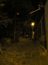 Nachts in der Altstadt in Tarnovo