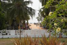 Blick von der Terrasse des Gouverneurspalastes Richtung Strand